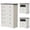 White, variant on Limthesky Dresser and Nightstand set，3 PCS Bedroom Dressers Set, 9 Drawer Dresser & 2 Drawer Nightstands with Charging Station, Wood Chest with Anti-Tip Device for Bedroom, Brown