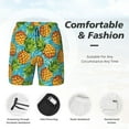 thumbnail image 5 of Balery Pineapple Mens Swim Trunks Swim Shorts for Men Quick Dry Inseam Beach Shorts with Compression Liner Pocket-3X-Large, 5 of 9