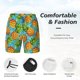 thumbnail image 3 of Fotbe Pineapple Traje de Baño para Hombre – Shorts de Natación de Secado Rápido con Forro y Bolsillos-Medium, 3 of 6