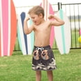 thumbnail image 4 of FORMRS Boys Swim Trunks Quick Dry Mesh Liner Boardshorts Sizes XS-XL, Space Record, 4 of 7