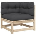thumbnail image 3 of vidaXL Patio Sofa Set Anthracite Solid pine wood Large Modular, 3 of 6