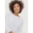 thumbnail image 3 of Ellos Plus Size Stretch Knit Scoop Neck 3/4 Sleeve Top, 3 of 4