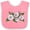 Pink and White, variant on Inktastic Mountain Laurel Flowers Boys or Girls Baby Bib