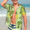 thumbnail image 5 of Yiaed Cute Dinosaurs Cartoon Print Hawaiian Shirt for Men Short Sleeve Button Down Shirts Beach Shirts for Men-X-Large, 5 of 5