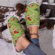 thumbnail image 5 of Zapatillas estampadas navideñas Zapatillas acogedoras de espuma viscoelástica Zapatos para el hogar de invierno Regalo de Navidad, 5 of 9