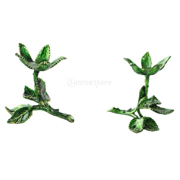 Soporte de exhibición de pisapapeles jade de 2 piezas