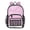 Pink-white Stripes, variant on Ttyddzy Clear Backpack Heavy Duty PVC Transparent Backpack for College Workplace, Pink-white Stripes