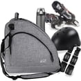 thumbnail image 6 of WOLT Grey Ice Skate Roller Skate Bag, Inline Skate Bag with Adjustable Shoulder Strap, 6 of 7