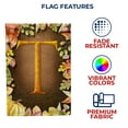 thumbnail image 5 of America Forever Fall Monogram Garden Flag Letter T 12.5 x 18 inches Double Sided, Pumpkin Autumn Leaves Harvest Seasonal Outdoor Decor, Holiday Outside Yard Decorations, 5 of 5