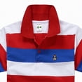 thumbnail image 4 of NIEWTR Toddler Boys Classic Striped Polo Shirts Cotton Short Sleeve Lapel Tees Daily Outfits(P,7-8 Years), 4 of 4