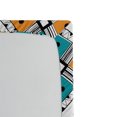 thumbnail image 2 of Ambesonne Boho Fitted Sheet, Tribal Bohemian Feather, Queen Size, Teal Orange Black, 2 of 2