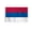 2x3 ft Flag-Nylon, variant on AGAS Serbia Car Flag 12x16 inch Polyester Fabric Double Stitched 17 Inch White Plastic Flexible Pole