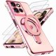 thumbnail image 1 of wonima11 for Motorola Moto G Power 5G 2025 Love Heart Kickstand Case with 2X Screen Protector: Luxury Plated Gold Edge Soft TPU Shockproof Protection Case Cover for Moto G Power 5G 2025 (Pink), 1 of 1