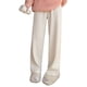 thumbnail image 1 of Pantalones anchos de pierna con rayas de trigo para primavera y otoño, pantalones casuales holgados que combinan con todo para mujer, 1 of 5