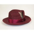 thumbnail image 4 of Men's Summer Spring Braid Straw style Hat by BRUNO CAPELO JULIAN JU912 Burgundy, 4 of 6