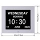 thumbnail image 4 of Reloj despertador digital CHAO con calendario negro 8 pulgadas 5 alarmas para demencia, 4 of 5
