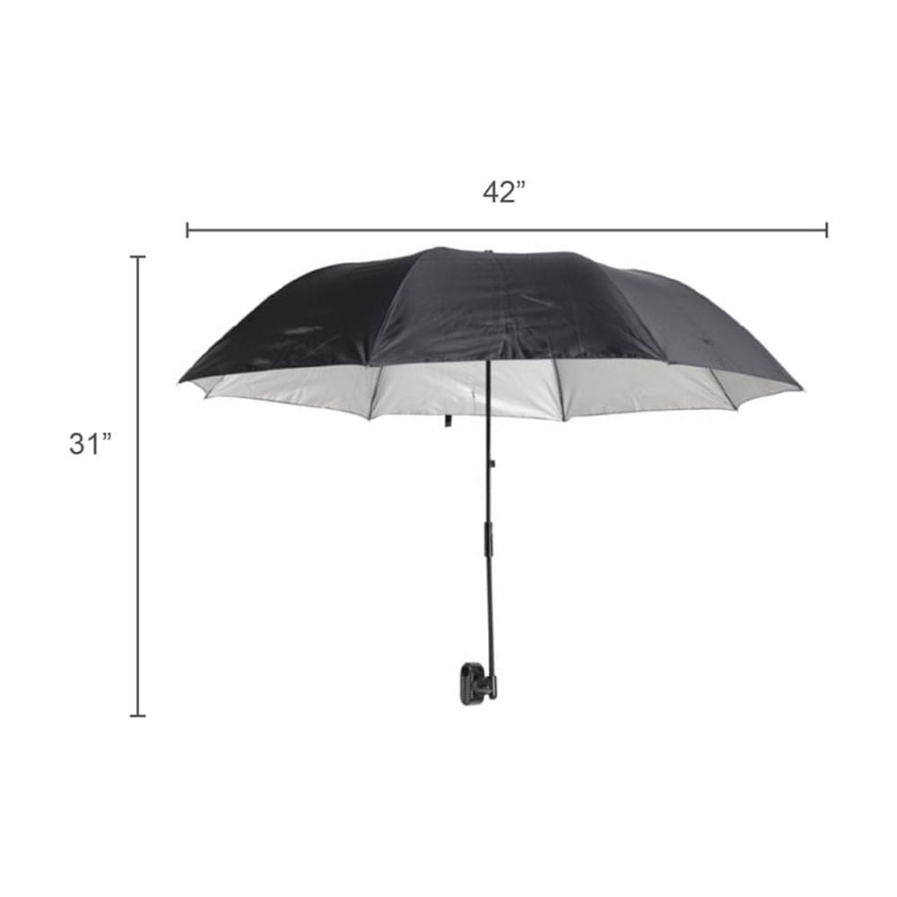 Ozark Trail Chair Umbrella with Universal Clamp, Adult, Black