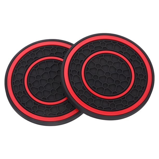 Posavasos de silicona para portavasos de coche, posavasos para vehículos, posavasos para tazas de coche, posavasos de inserción, accesorios de Interior de coche, 2 uds.