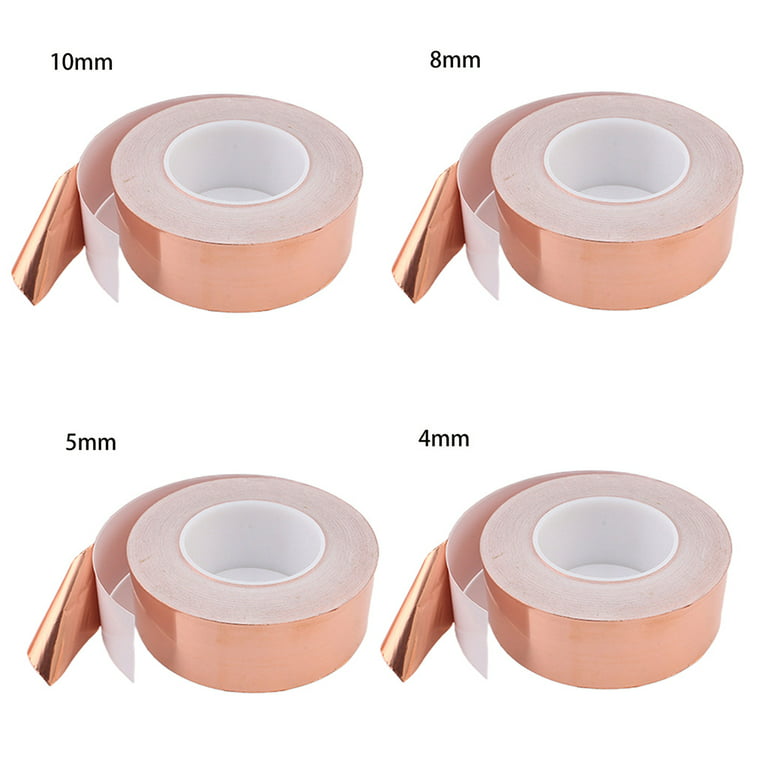 4mm/5mm/8mm/10 Copper Foil Tape Single-Sided Conductive Adhesive for PC PDA  PDP