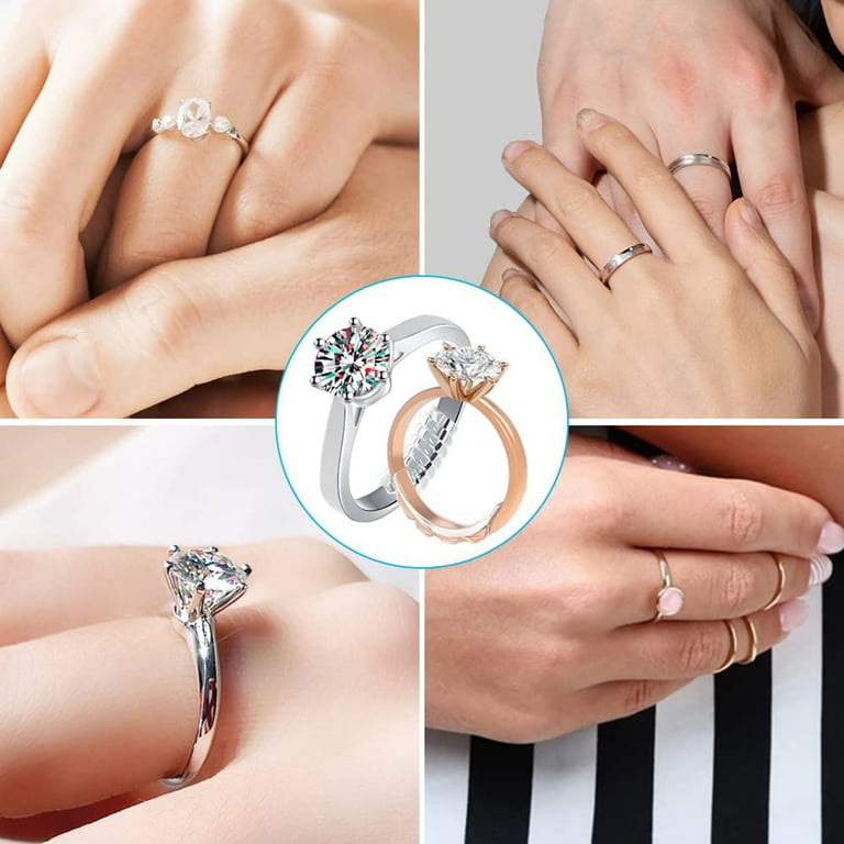 Solid White Gold Ring Spacer or Ring Guard, Thin Gold Ring, Thin Wedding  Rings, Thin Knuckle Rings, Spacer Ring, Protect My Wedding Ring 
