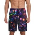 thumbnail image 1 of Fotbe Glowing Chameleon Fantasy Art Pantalones Cortos de Pijama para Hombre, Ropa de Dormir, Pantalones de Pijama Cortos para Hombre-Small, 1 of 6