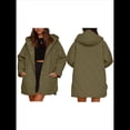 thumbnail image 3 of Chaqueta Larga con Capucha y Acolchado de Rombos para Mujer, Abrigo de Invierno de Moda, Holgado y de Gran Tamaño, Chaquetas Cálidas de Larga. Verde S, 3 of 7