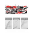 thumbnail image 4 of Valances for Windows Color Block Triangle Rod Pocket Cafe Window Treatments Valance Curtains for Kitchen Bathroom Laundry Basement Windows 54"x18", 4 of 9