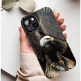 thumbnail image 5 of Eagle Design Phone Case Compatible with iPhone 11/12/13/14/15/16 (Pro Max/Plus), Bold Wildlife Art Protective Cover for Men Women Outdoors Enthusiasts, 5 of 9