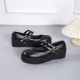 thumbnail image 1 of Chaussures Mignonnes à Plateforme Compensée pour Femmes Grande Taille Chaussures Gothiques Punk, 1 of 11