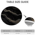 thumbnail image 6 of Black Gold Marble Pattern Round Fitted Tablecloth with Elastic Edge,Dining Table Cover Waterproof,Outdoor Round Tablecloth for Camping,Dining,Indoor and Outdoor, 6 of 7