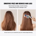 thumbnail image 5 of Hair Brush Pioneer Colorful Floral Cushion Base Hair Brushes Touch Paddle Oval Hairbrush, 5 of 7