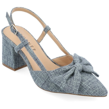 

Journee Collection Womens Tailynn Sling Back Block Heel Pumps