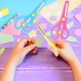 thumbnail image 5 of 4 Pieces Set Child Safety Scissors, Plastic Handle Preschool Training Kids Craft Scissors, 5 of 5