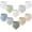 Greenery, variant on Monexial 10 Pack Baby Muslin Bandana Bibs for Drooling and Teething