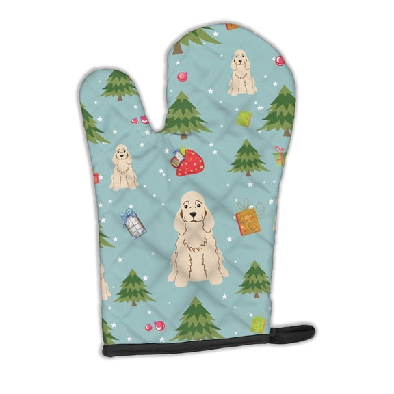 Christmas Cocker Spaniel Buff Oven Mitt