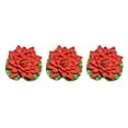 thumbnail image 2 of Destyer EVA Artificial Lotus Replacement Vivid Simulation Outdoor Garden Landscaping Photography Fake Water Flower Red 3Set, 2 of 6