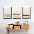 thumbnail image 6 of Abstract Neutral Tone Framed Wall Art – Slate Movement I – Premium Gallery Wrapped Canvas, L Floating Frame, 3 Piece Set, Ready to Hang, 6 of 9