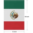 thumbnail image 3 of Mexico Garden Flags 12.5 x 18 Inches Double Sided Vivid Color and Fade Proof Small Mexican Yard Flags for Indoor and Outdoor Decorations (Mexico), 3 of 5