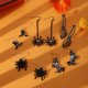 thumbnail image 3 of Halloween earrings, personalized niche design, funny earrings, earrings, Halloween accessories Couple jewelry Valentine's Day gift, 3 of 5