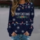 thumbnail image 2 of Gibobby Sudaderas de Navidad para mujer Sudadera con capucha de manga larga con cuello redondo y estampado navideño de moda informal para mujer(Negro,XG), 2 of 4