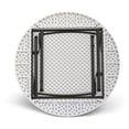 thumbnail image 3 of Correll 60"W x 60"D Economy Blow-Molded Plastic Folding Table in Gray Granite, 3 of 7