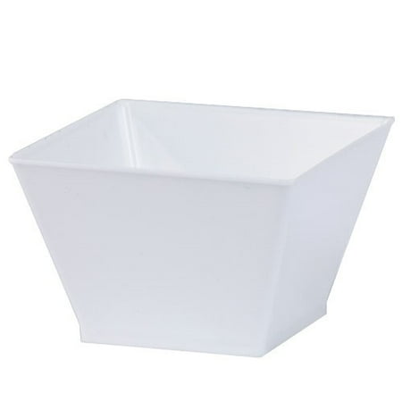 LillianCaterware Condiment Plastic Bowls, 8 Oz, Pearl, 20 Ct
