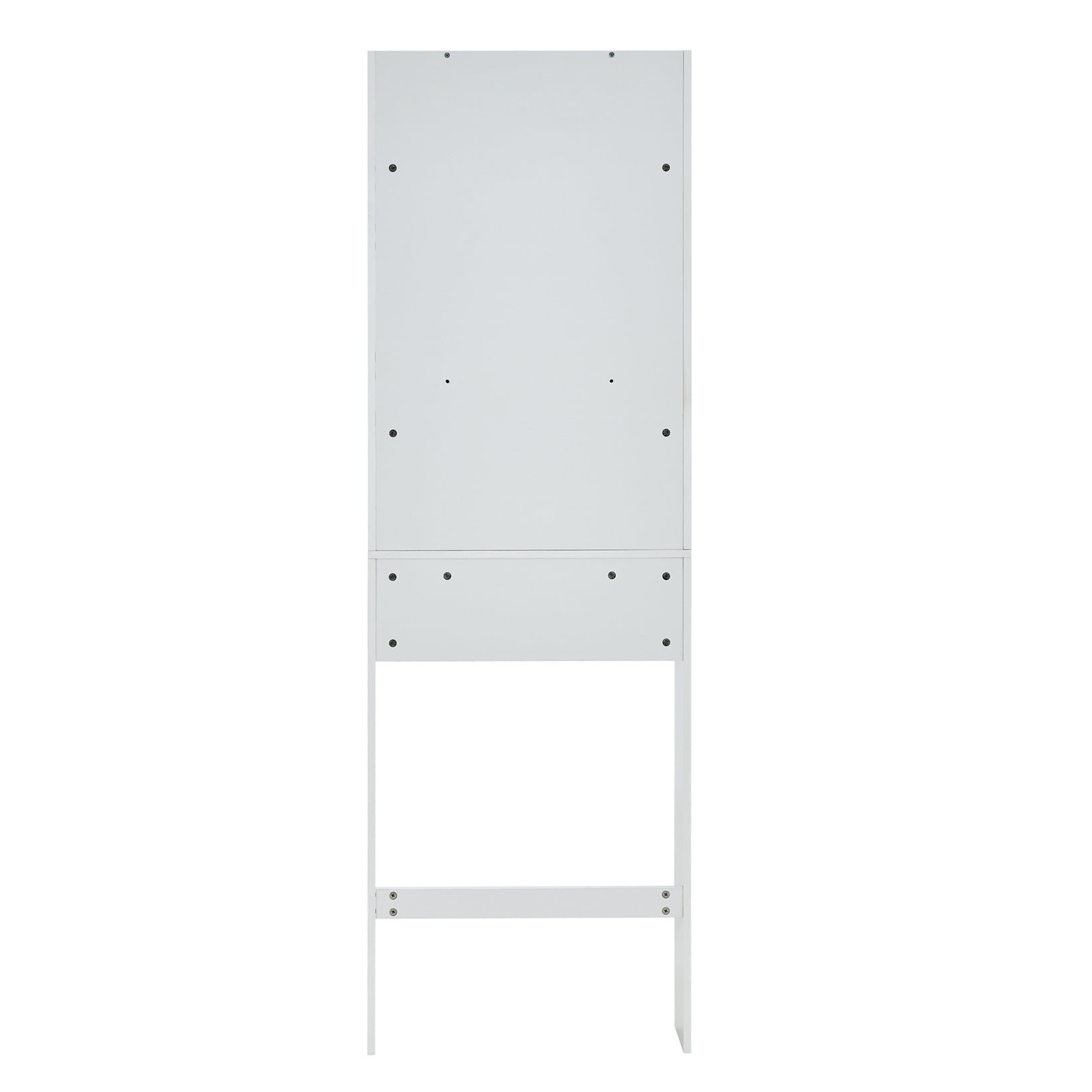 Resenkos Wood Bathroom Over-The-Toilet Storage Cabinet, Modern Bathroom Organizer Space Saver, White Resenkos Wood Bathroom Over-The-Toilet Storage Cabinet, Modern Bathroom Organizer Space Saver, White