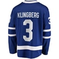 thumbnail image 3 of Men's Fanatics John Klingberg Blue Toronto Maple Leafs Home Breakaway Jersey, 3 of 3
