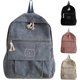 thumbnail image 1 of Backpack School Bag Corduroy School Bag Girl Backpack College Lycee Girl Large Capacity Reinforced School Backpack Girl Lightweight Backpack, 1 of 5