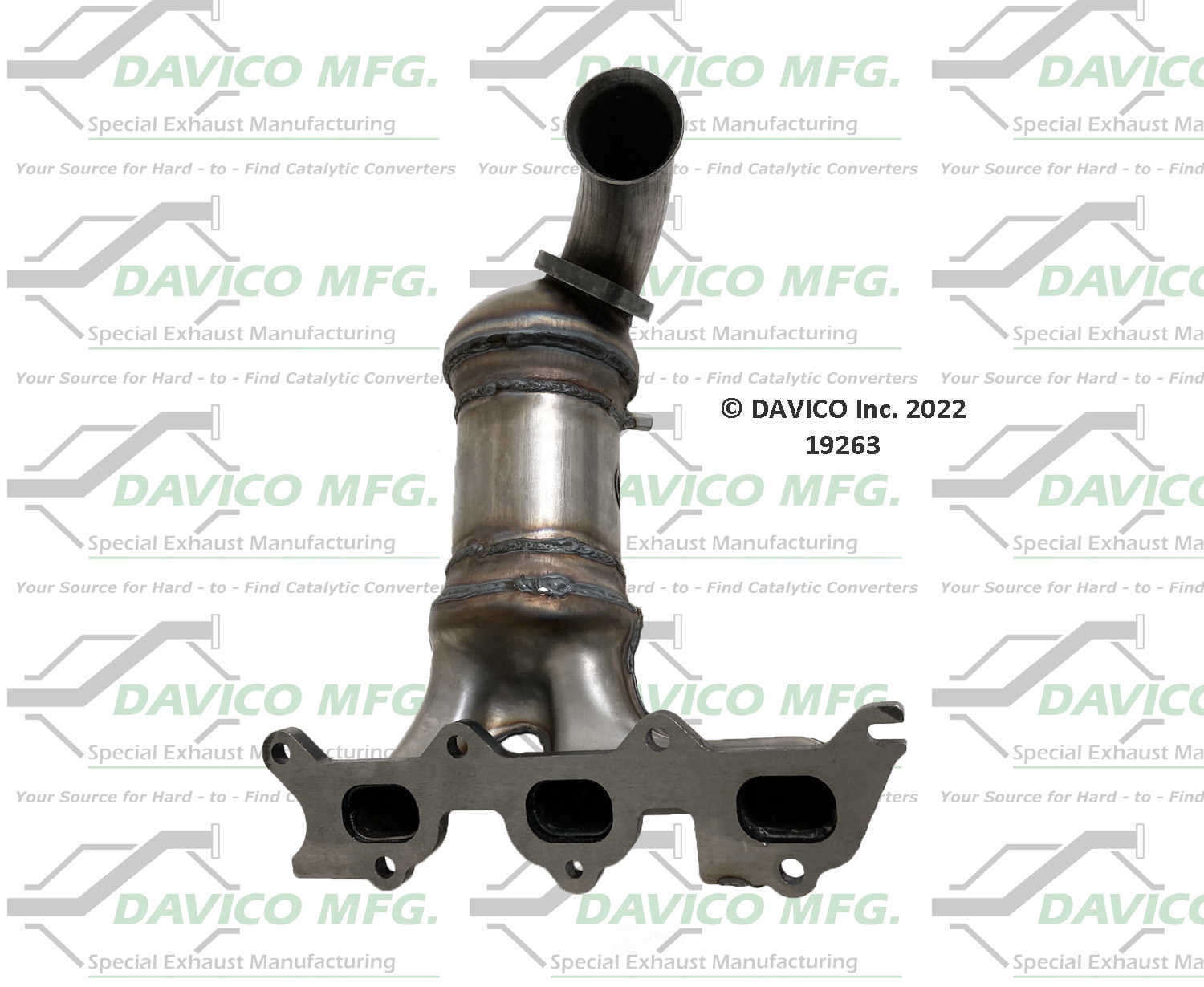 Davico Mfg 19263 Direct-Fit Catalytic Converter - Manifold