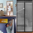 thumbnail image 4 of Protection Isolante pour Portes, Rideau Thermique Magnétique, Moustiquaire, Rideau Imperméable pour Porte de Balcon, Salon (90 x 210 cm), 4 of 5