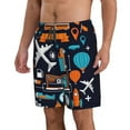thumbnail image 2 of Logiee Creative Transport Print Mens Swim Trunks Quick Dry Board Shorts,Breathable Hawaii Beach Shorts Swimwear Bathing Suits-Large, 2 of 6