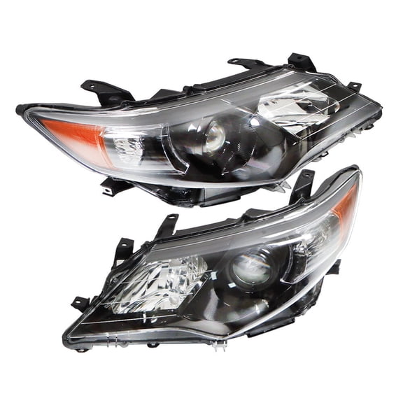 Projector Headlight Headlamps Left Right Side Pair For Toyota Camry 2012-2014