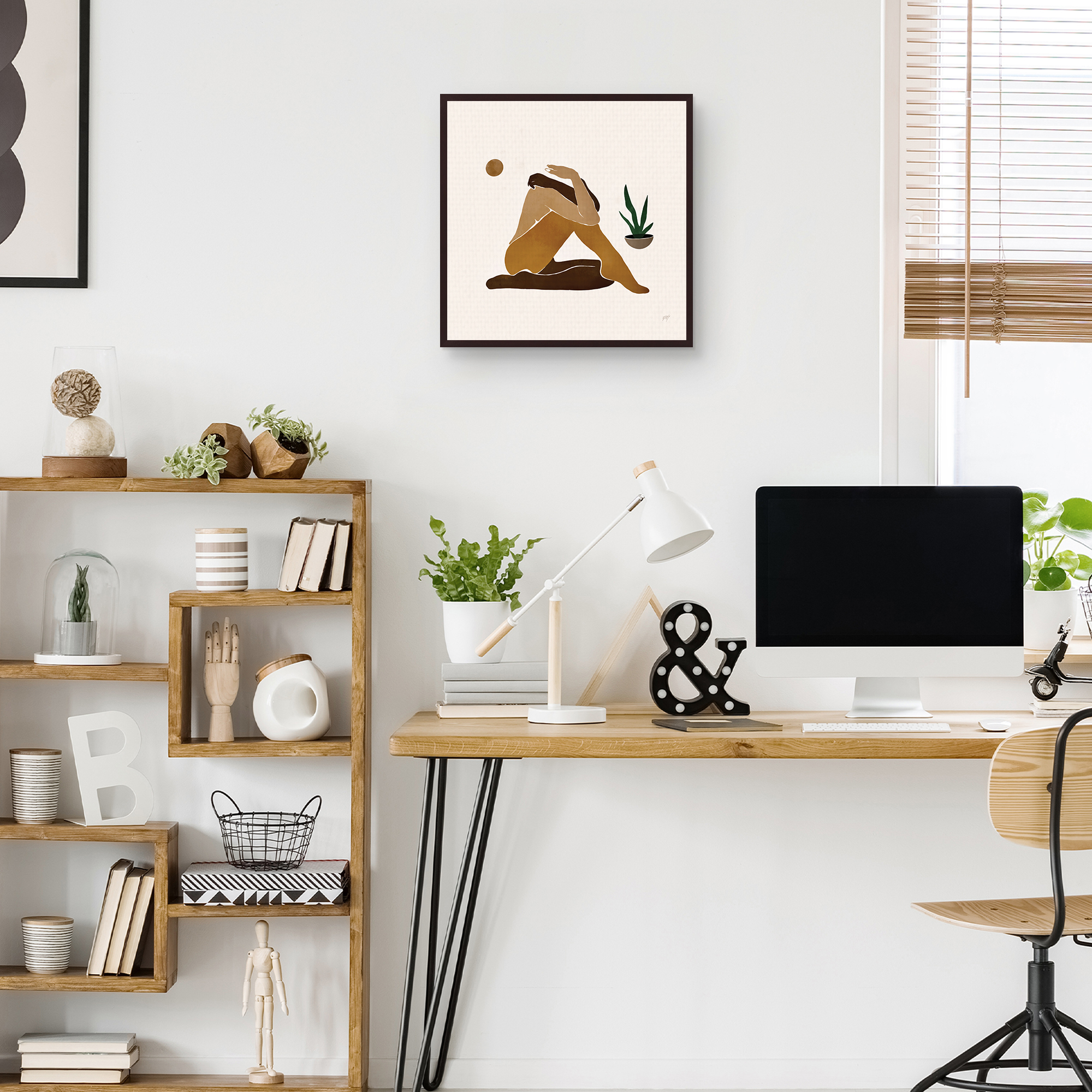Figure 1 by Bria Nicole Framed Canvas Art Print
